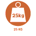 Icon indicating that product is available in 25kg drum sizes
