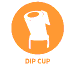 Icon indicating that product is suitable for use in a dip cup